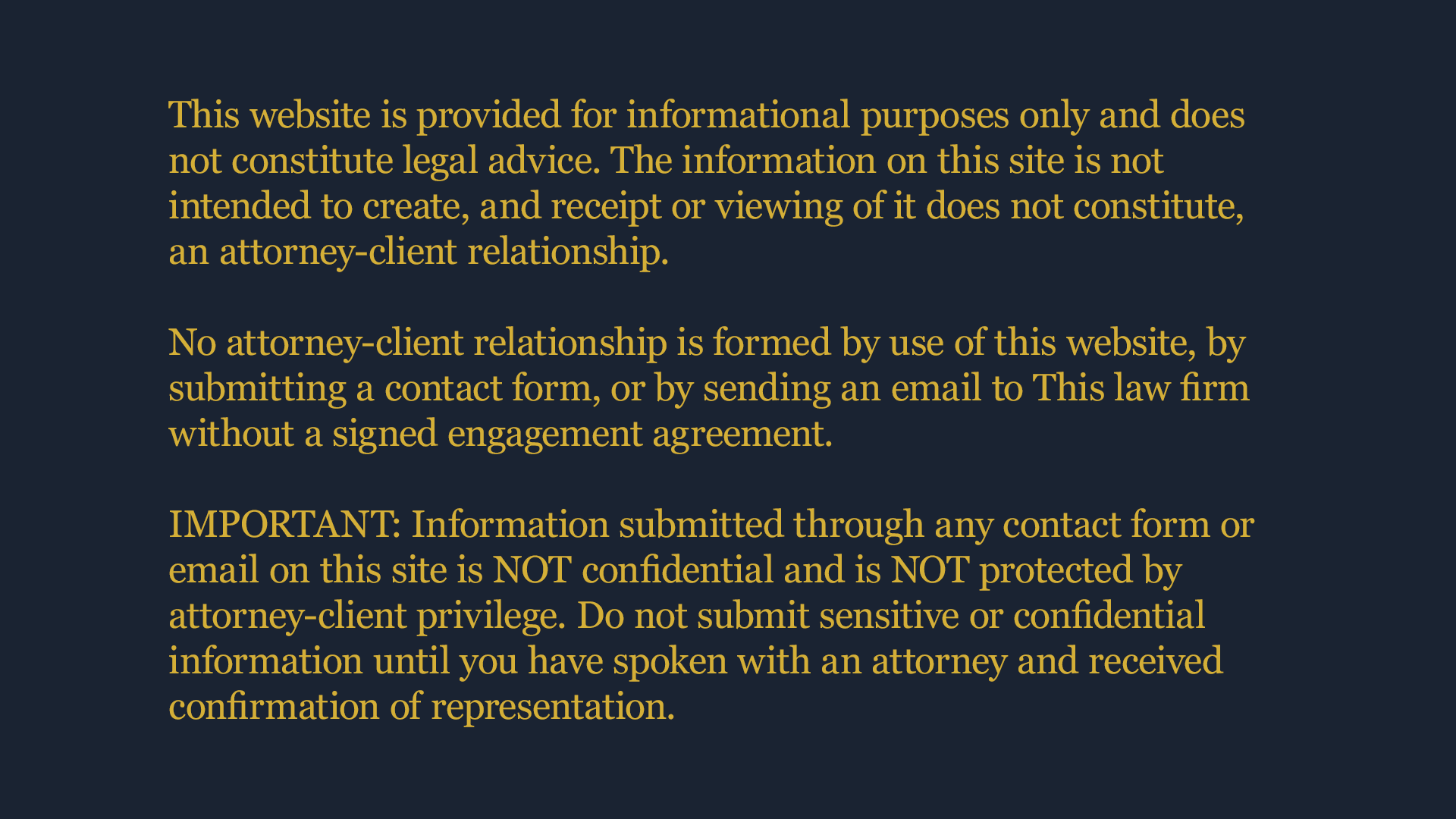 Disclaimer Generator for Lawyers