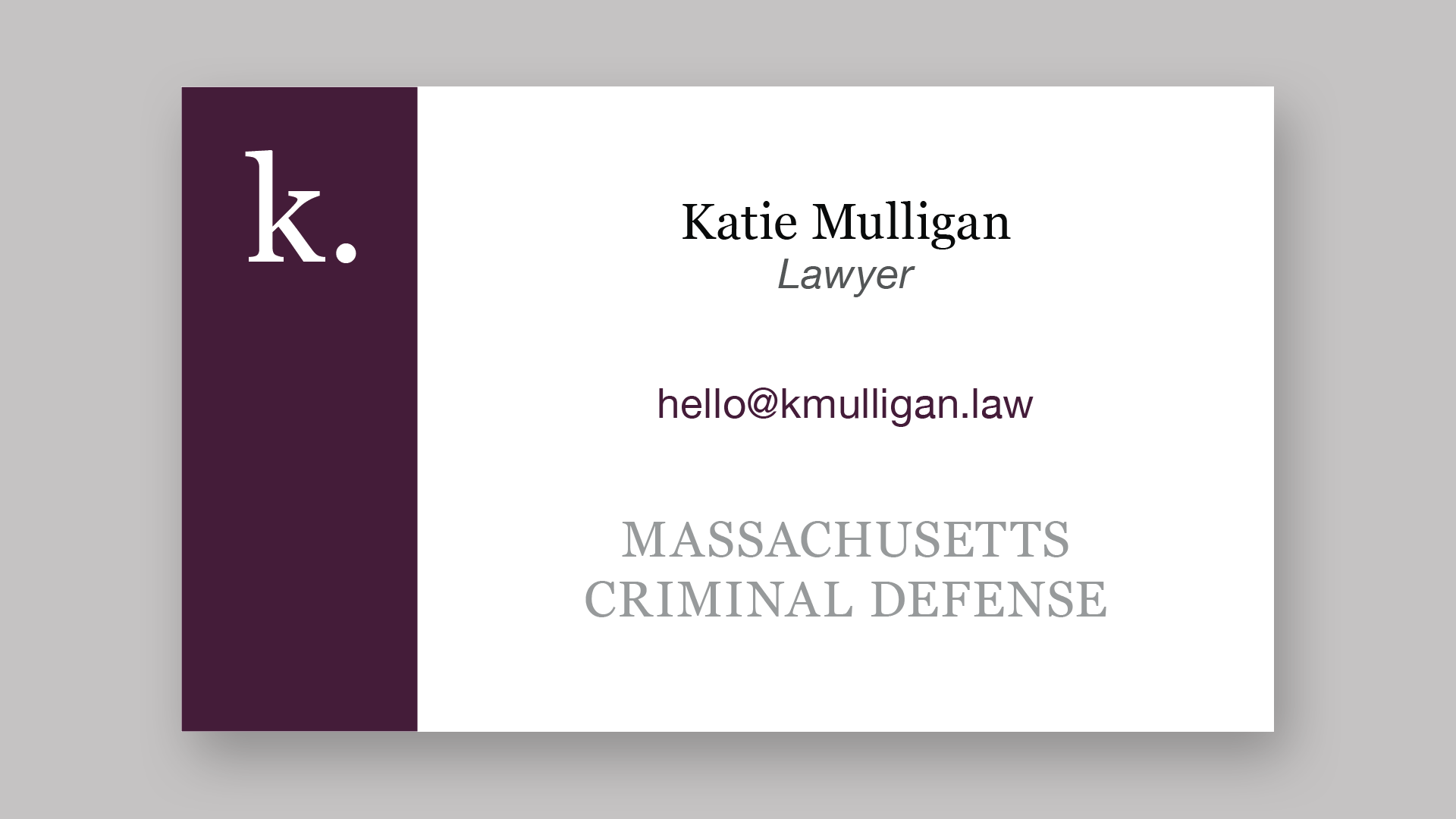 Business Card Example